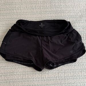 Athleta Women's Jet Black Athletic Shorts